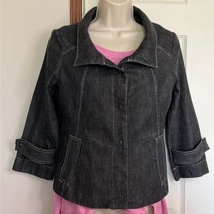 CALVIN KLEIN | SM | JEAN JACKET | BKACK